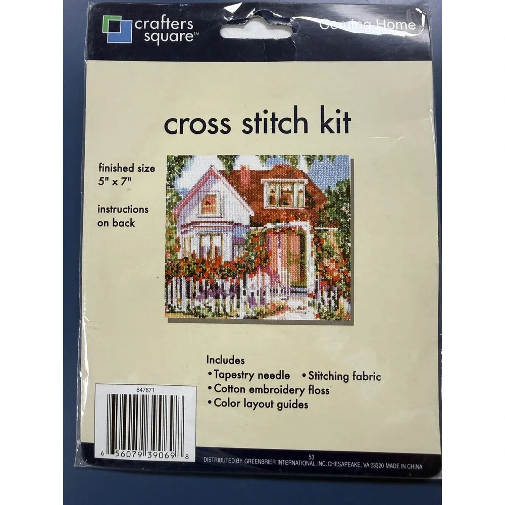 Crafters Square Coming Home House Counted Cross Stitch Kit New in Package